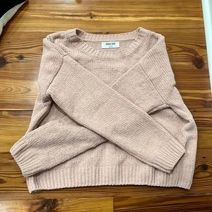 Croped pink sweater
